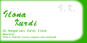 ilona kurdi business card